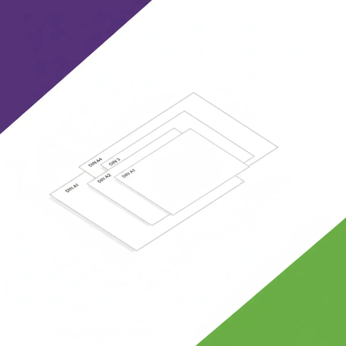 Illustration zum Begriff Papierformat